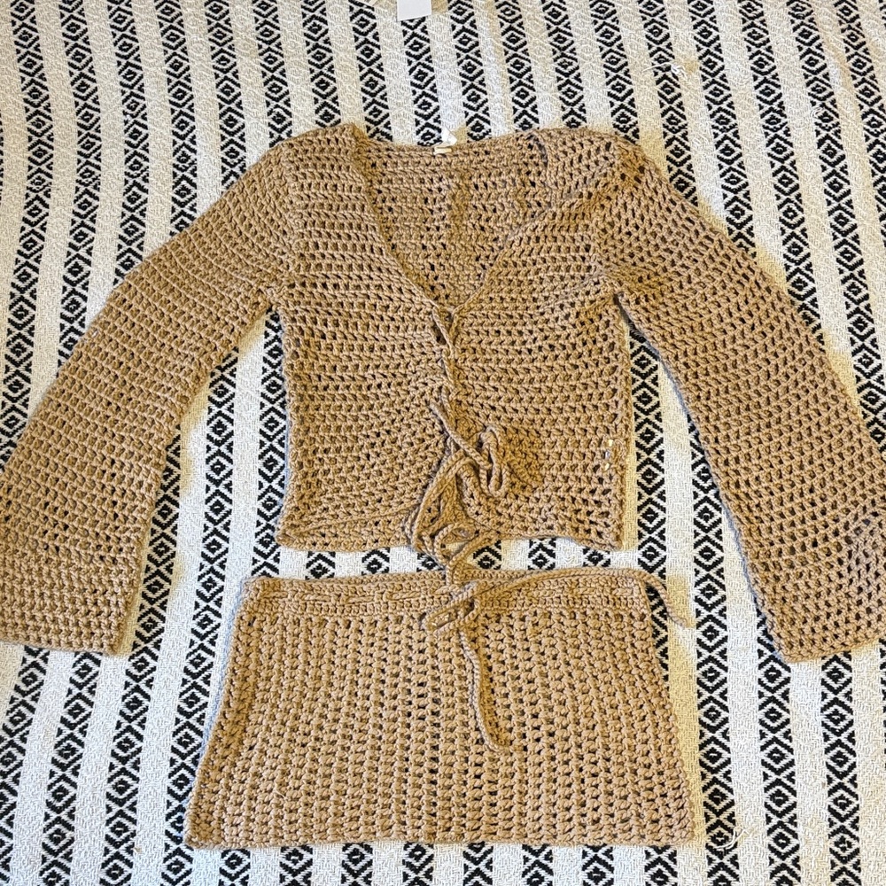 Two Piece Crochet Cover Up